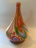 Vintage Murano Millefori Pattern Vase