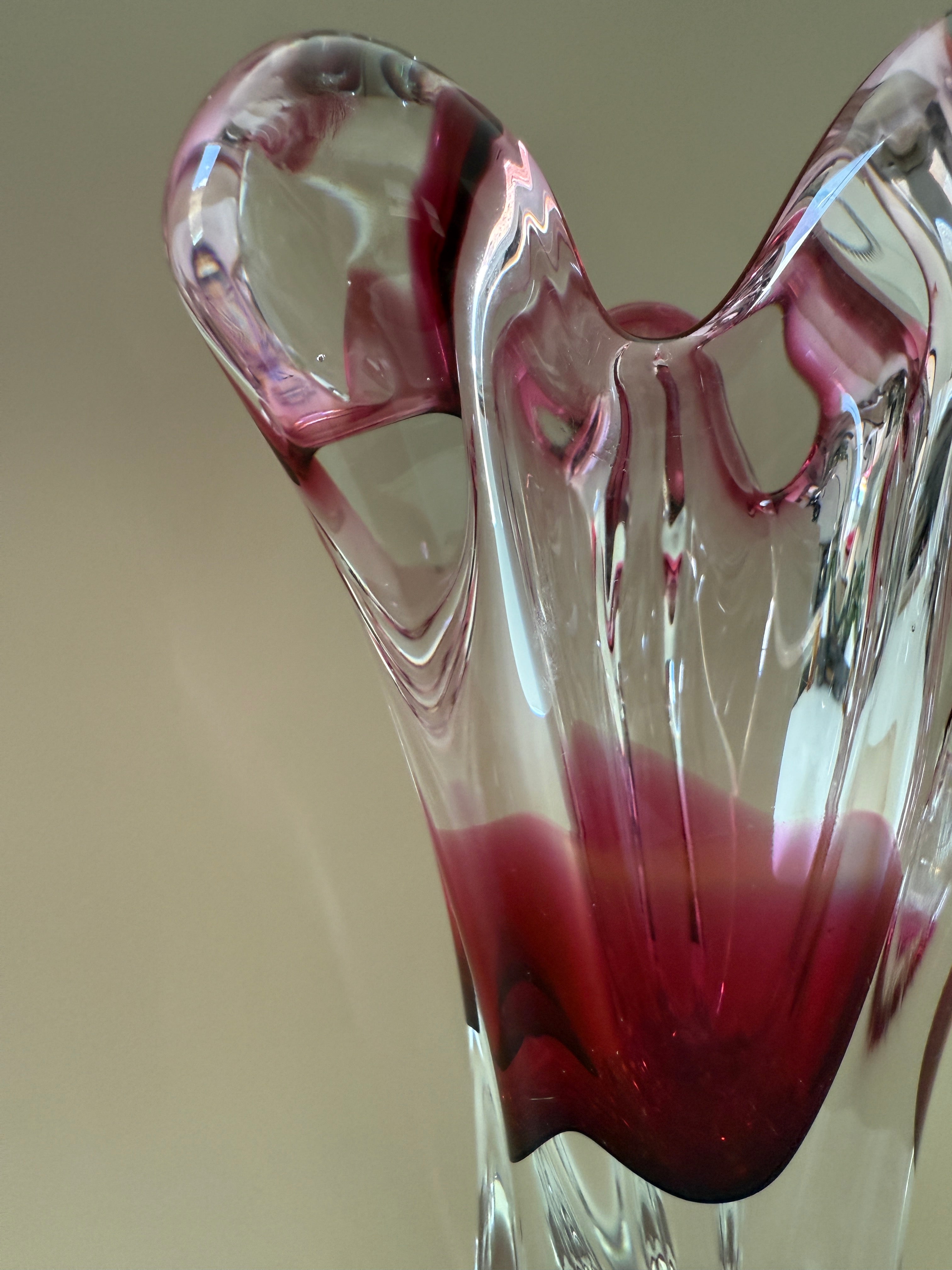 Vintage Mid-Century Modern Blown Glass Vase