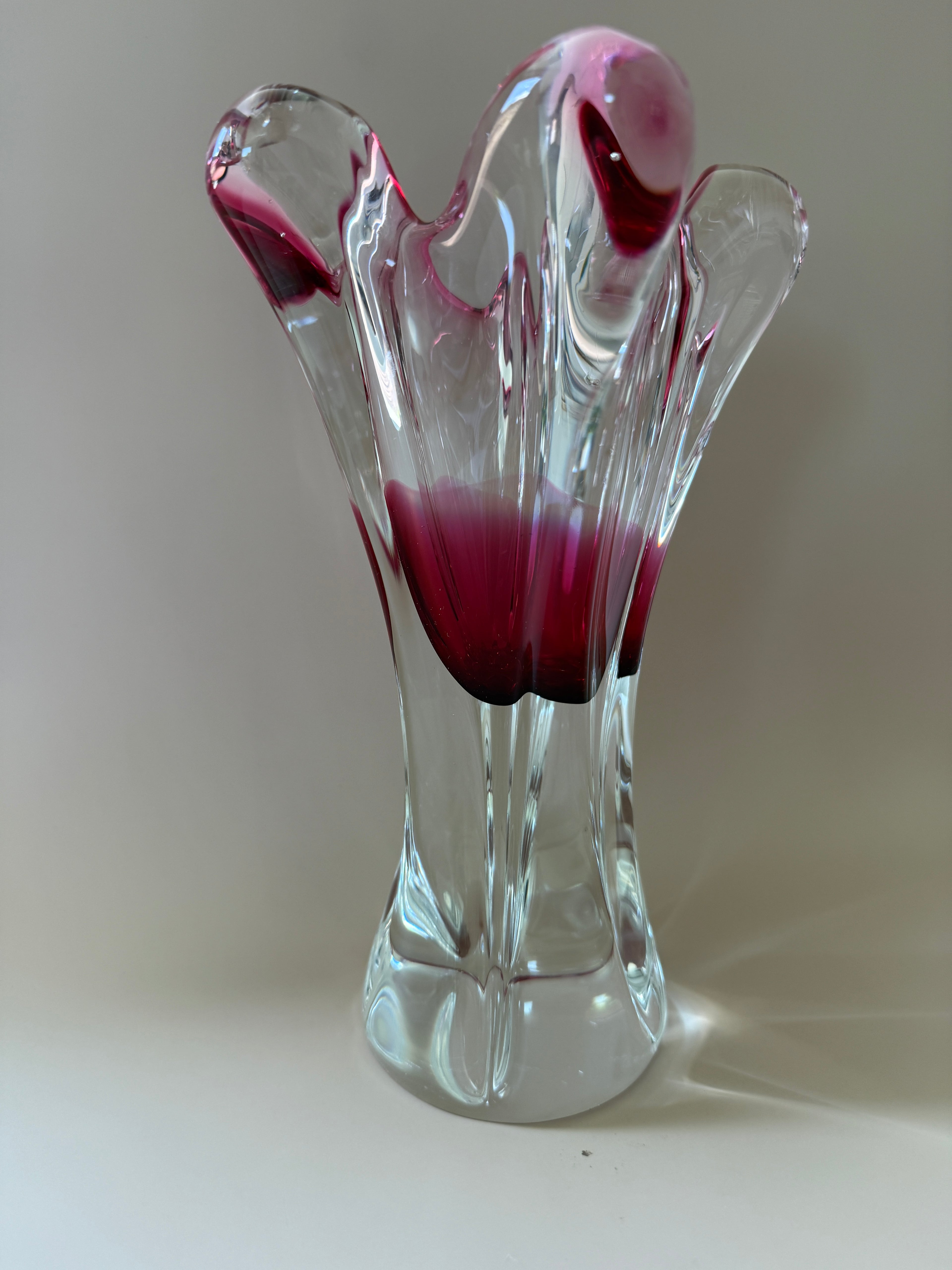 Vintage Mid-Century Modern Blown Glass Vase