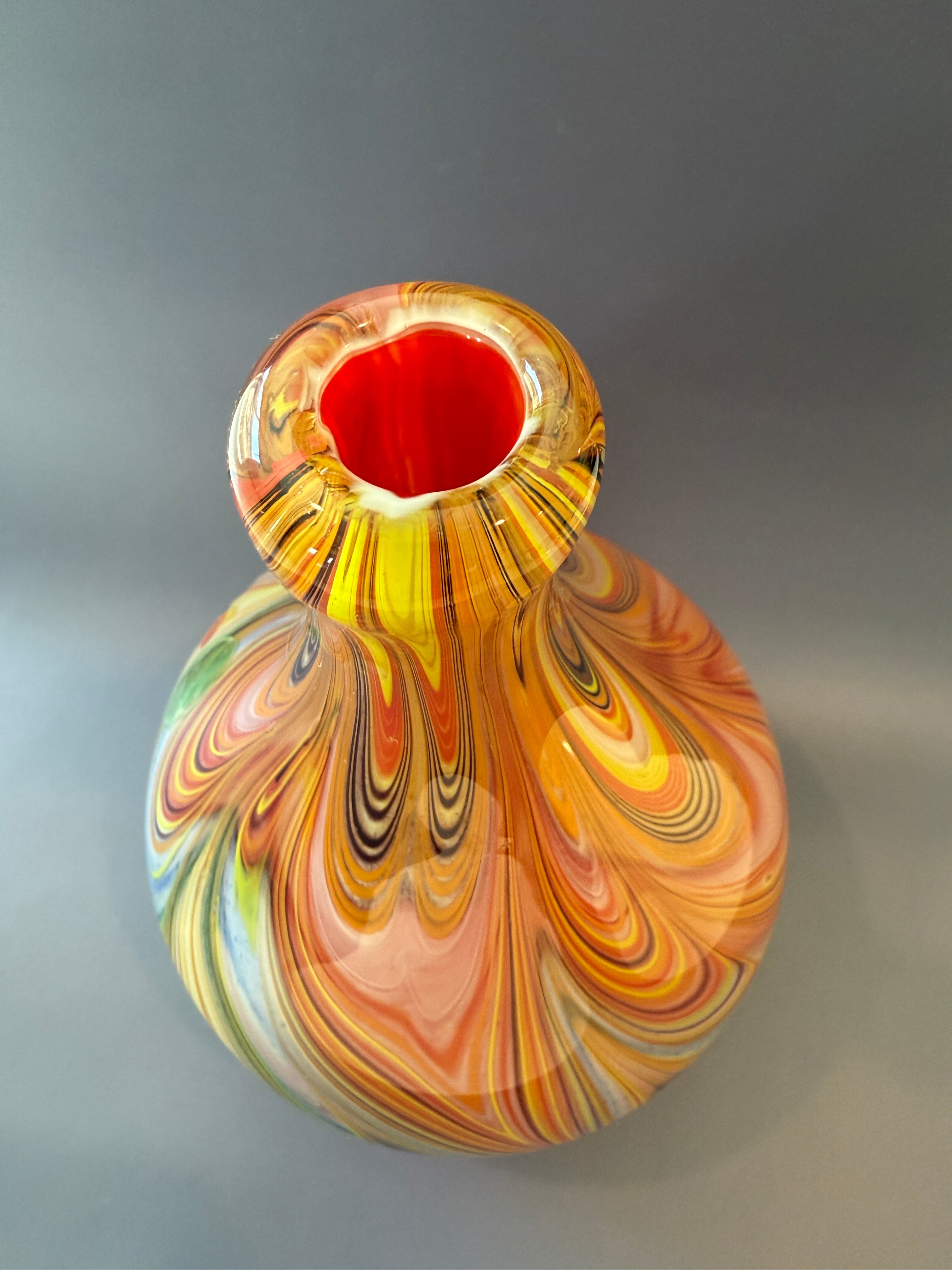 Vintage Murano Millefori Pattern Vase