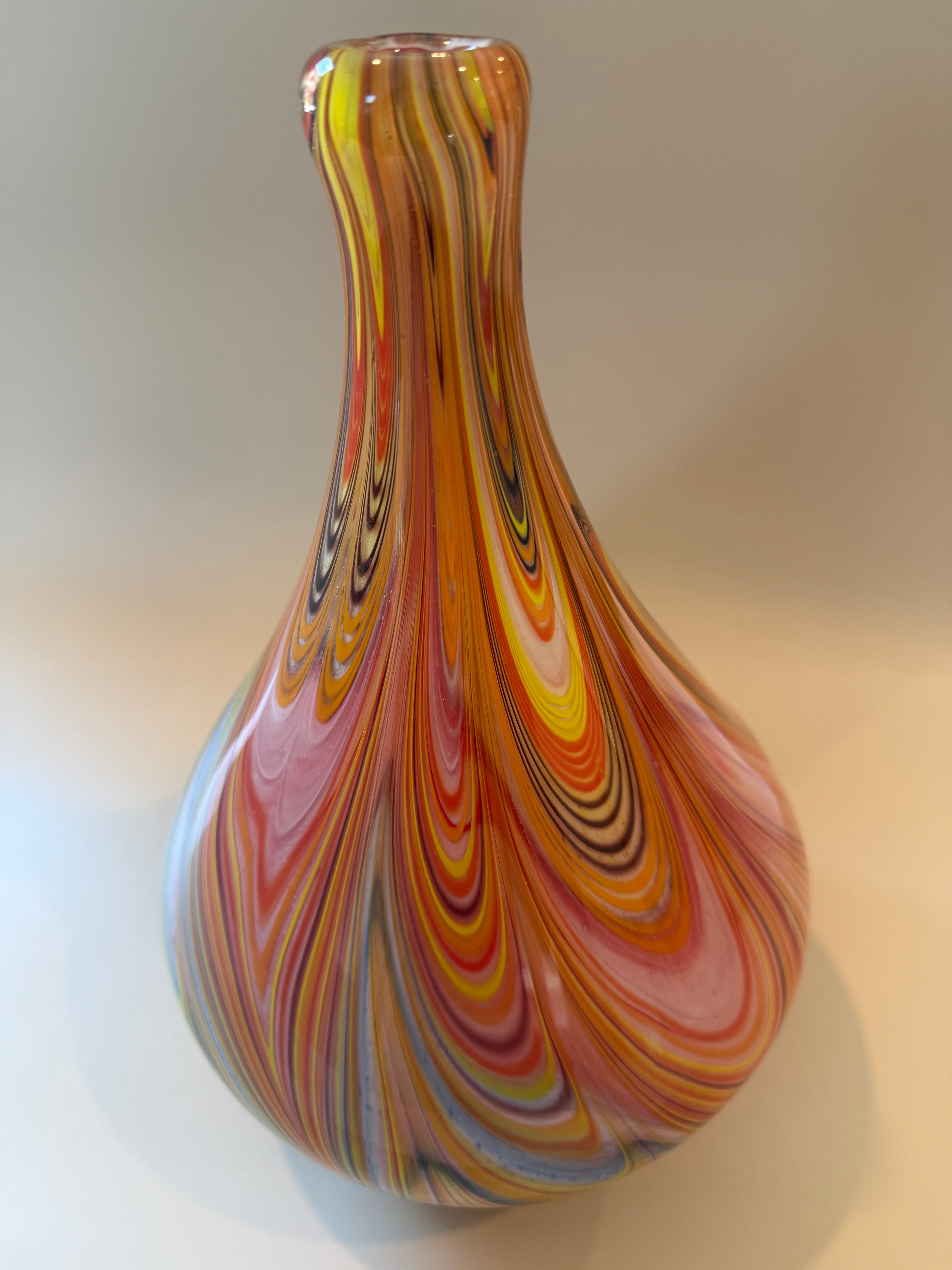 Vintage Murano Millefori Pattern Vase