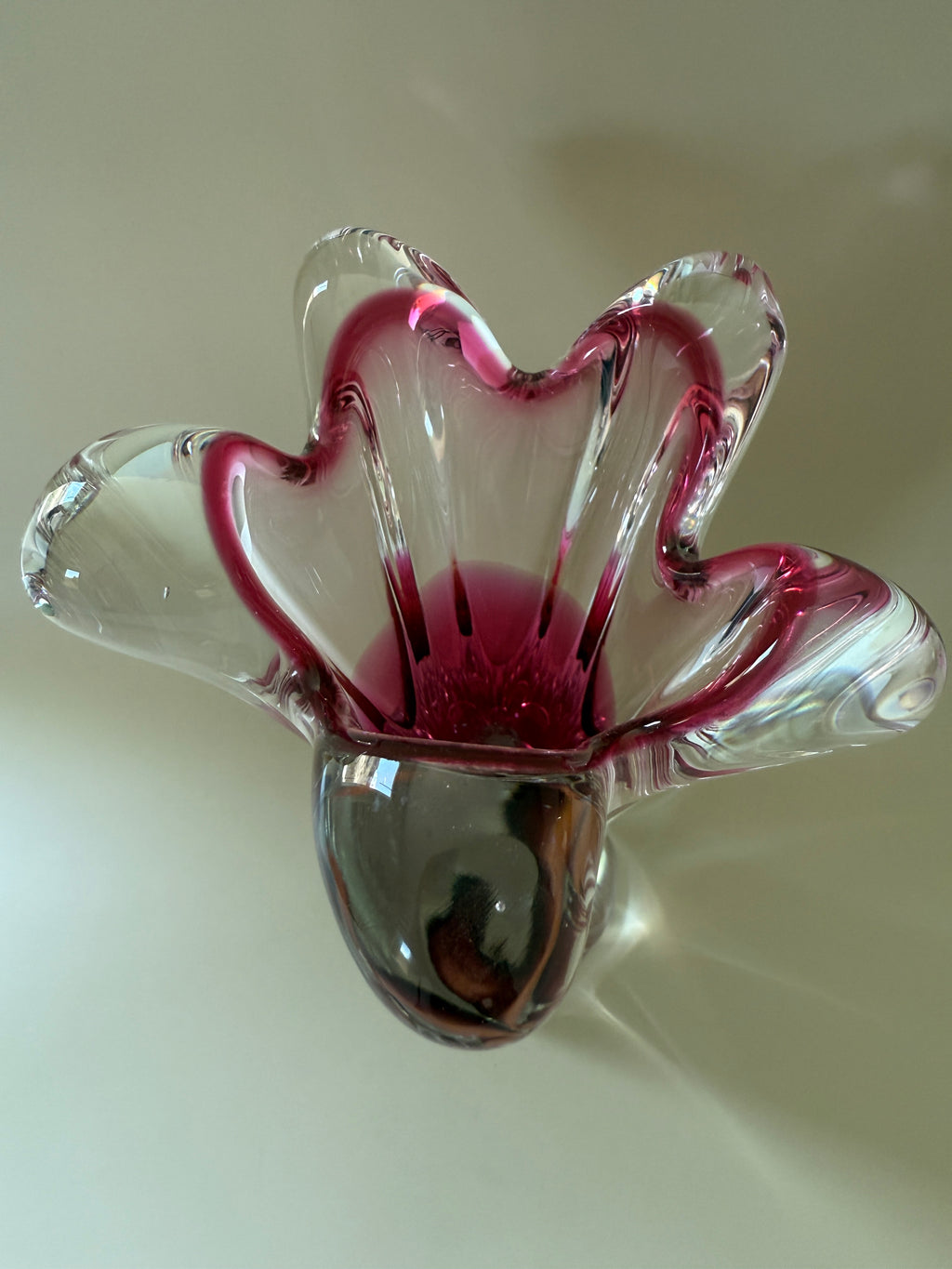 Vintage Mid-Century Modern Blown Glass Vase