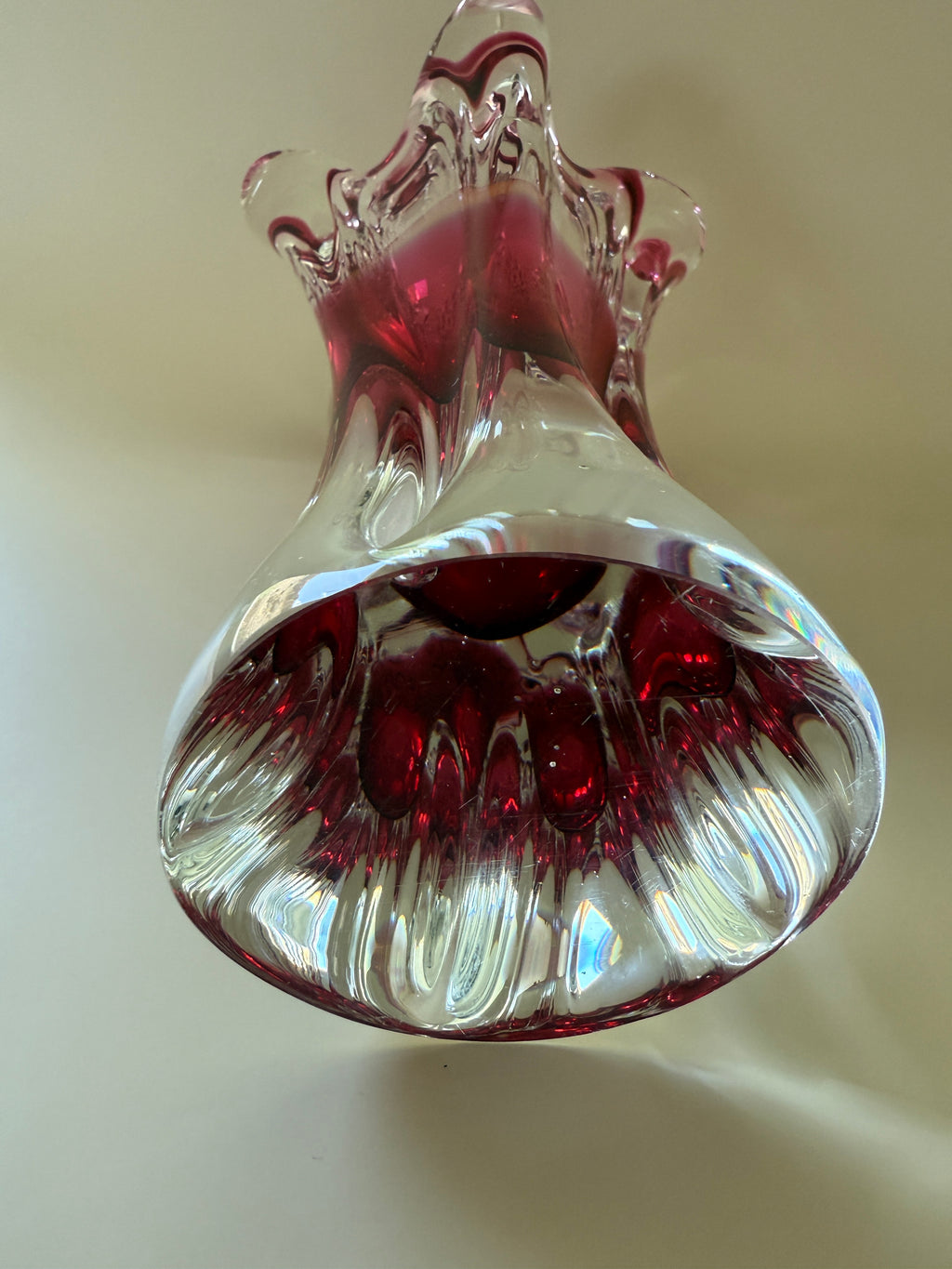 Vintage Mid-Century Modern Blown Glass Vase