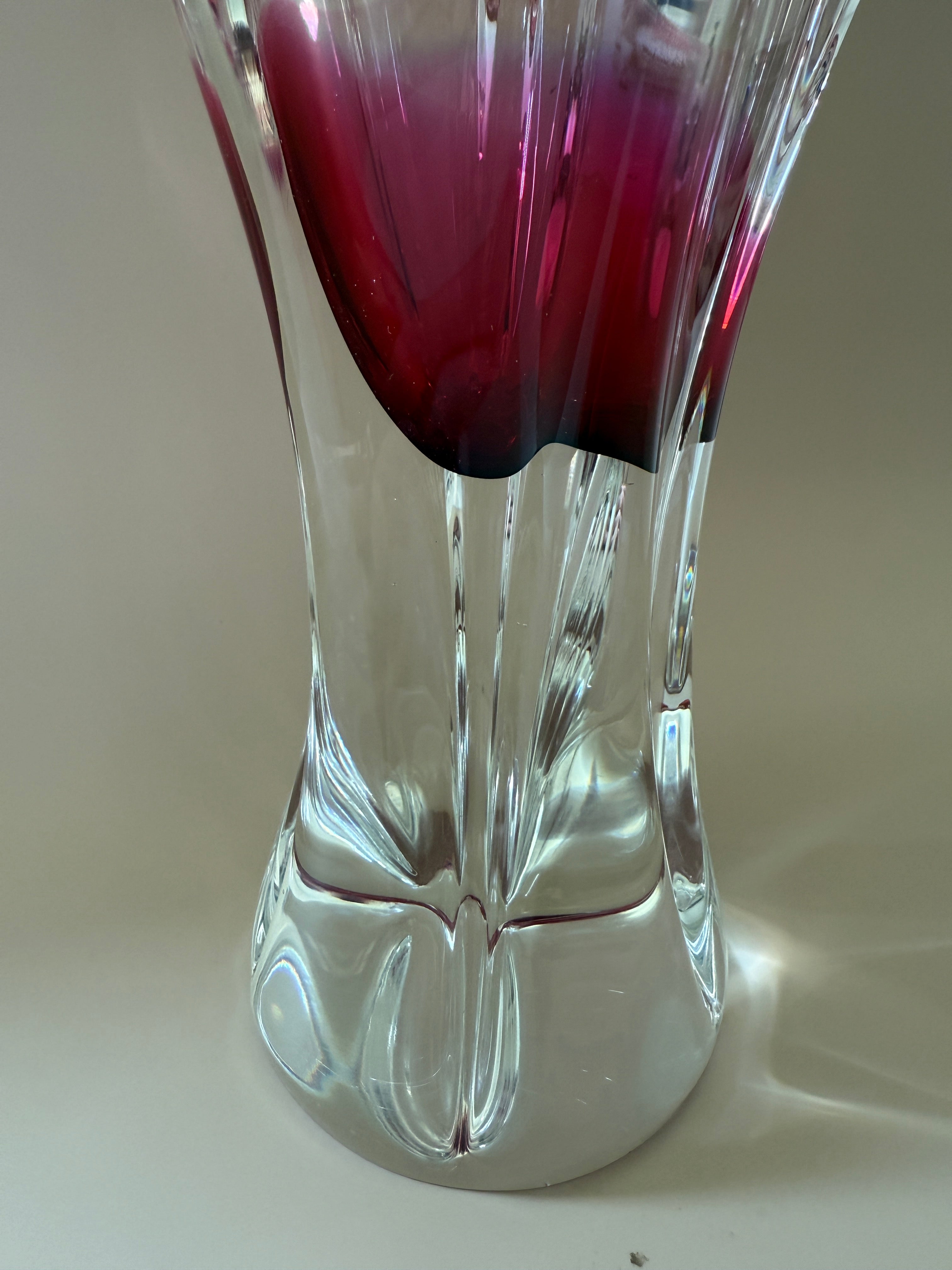 Vintage Mid-Century Modern Blown Glass Vase