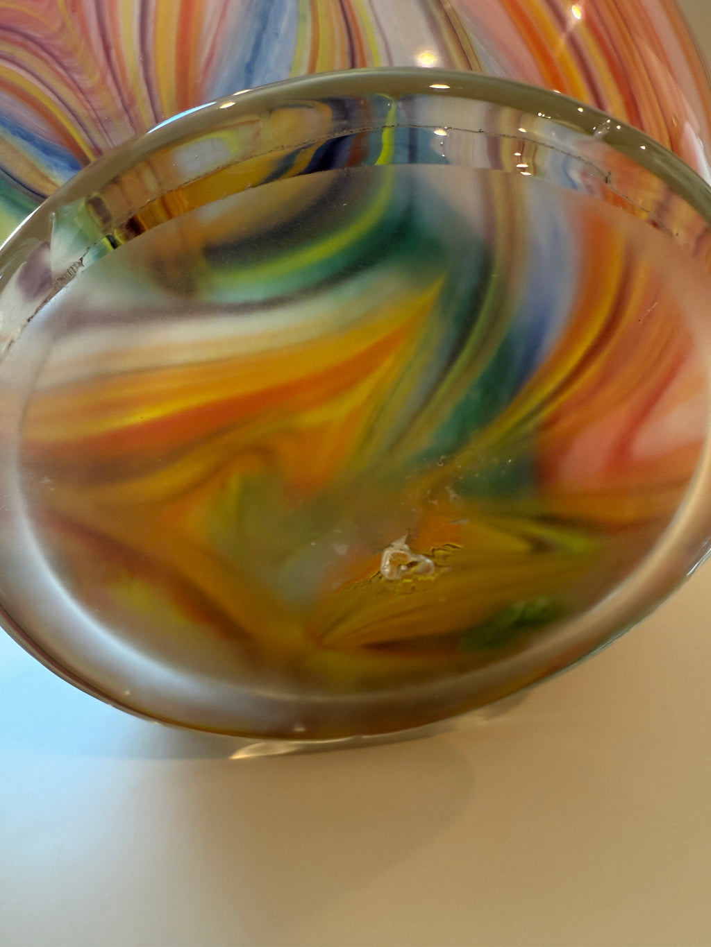 Vintage Murano Millefori Pattern Vase