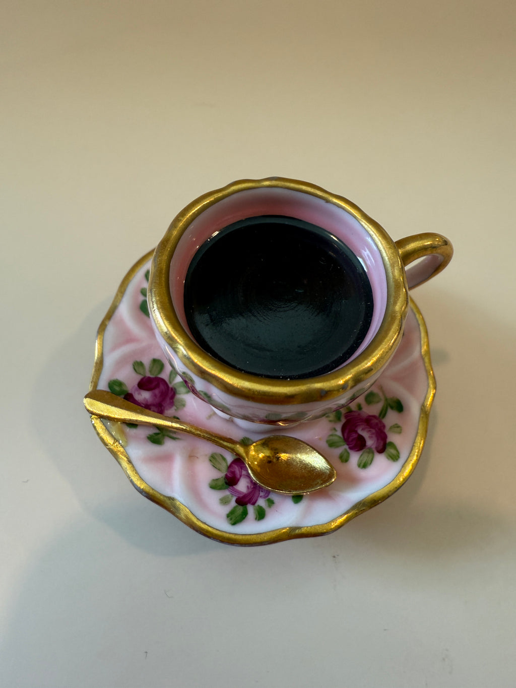 Vintage Limoges Porcelain Teacup Trinket Box