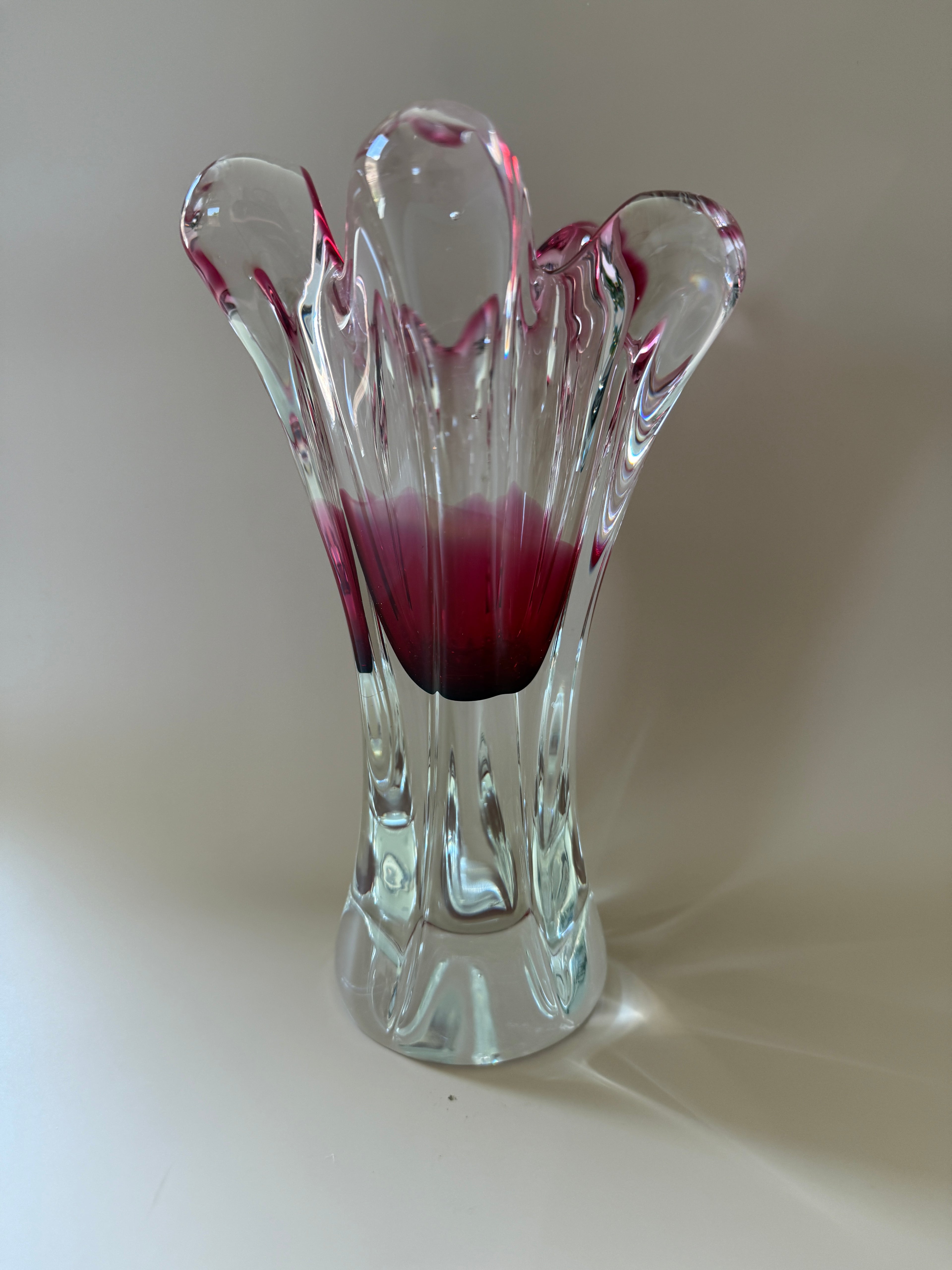 Vintage Mid-Century Modern Blown Glass Vase