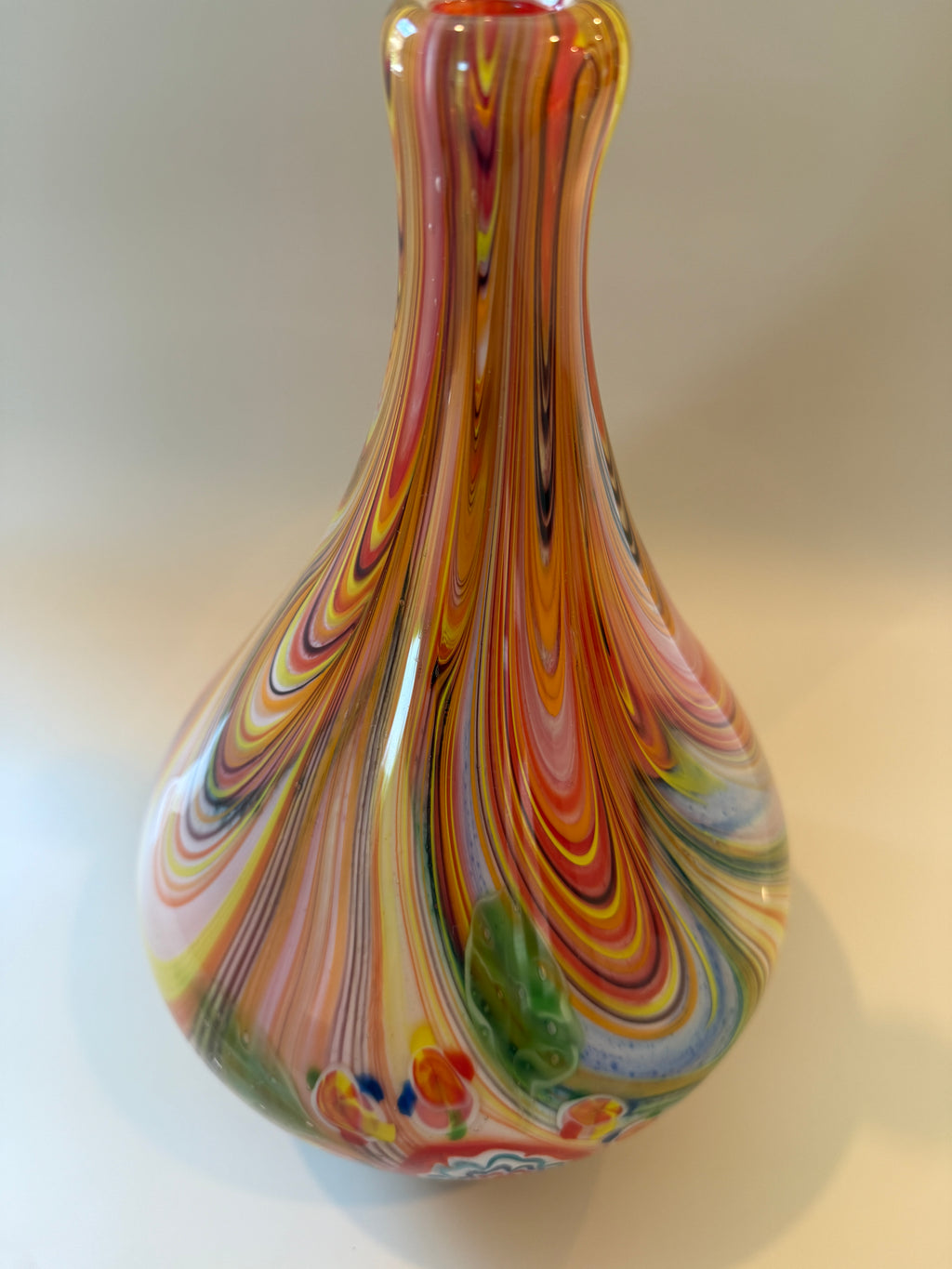 Vintage Murano Millefori Pattern Vase