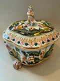 Vintage Italian Capodimonte Porcelain Lidded Box