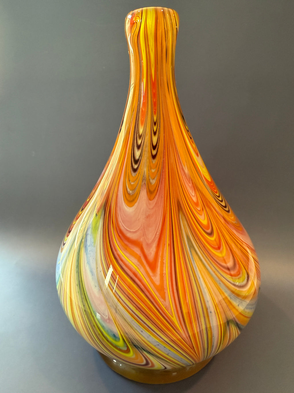 Vintage Murano Millefori Pattern Vase