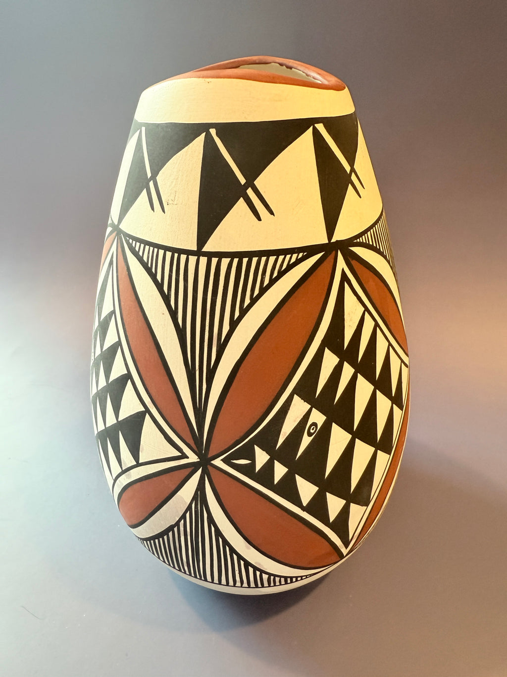 Vintage Signed Acoma Pottery Vase