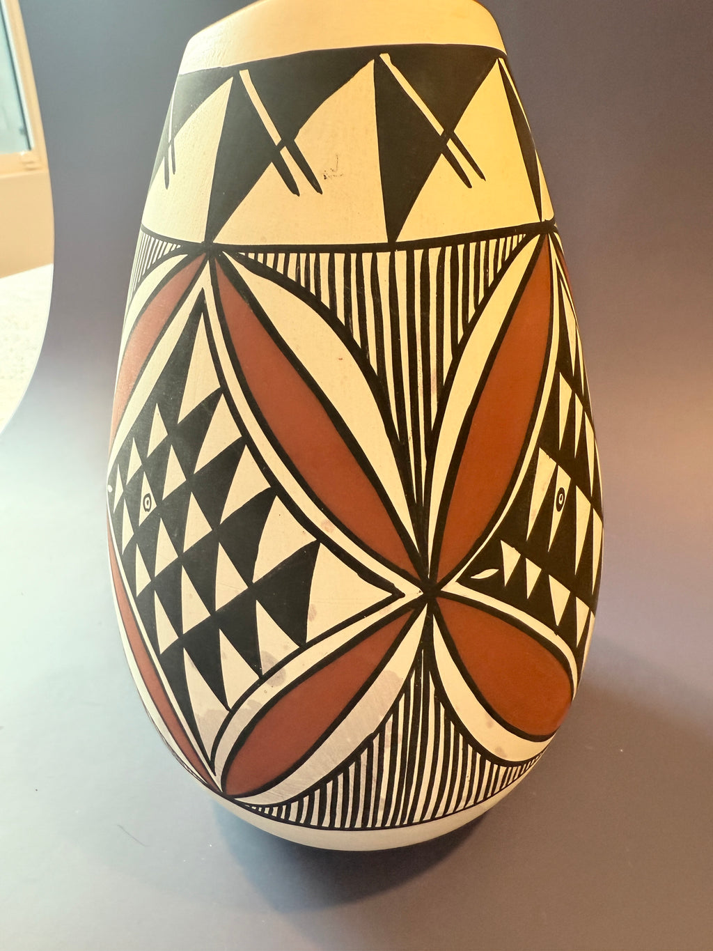 Vintage Signed Acoma Pottery Vase