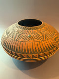 Navajo Pottery Vase Vintage Native American, Signed.