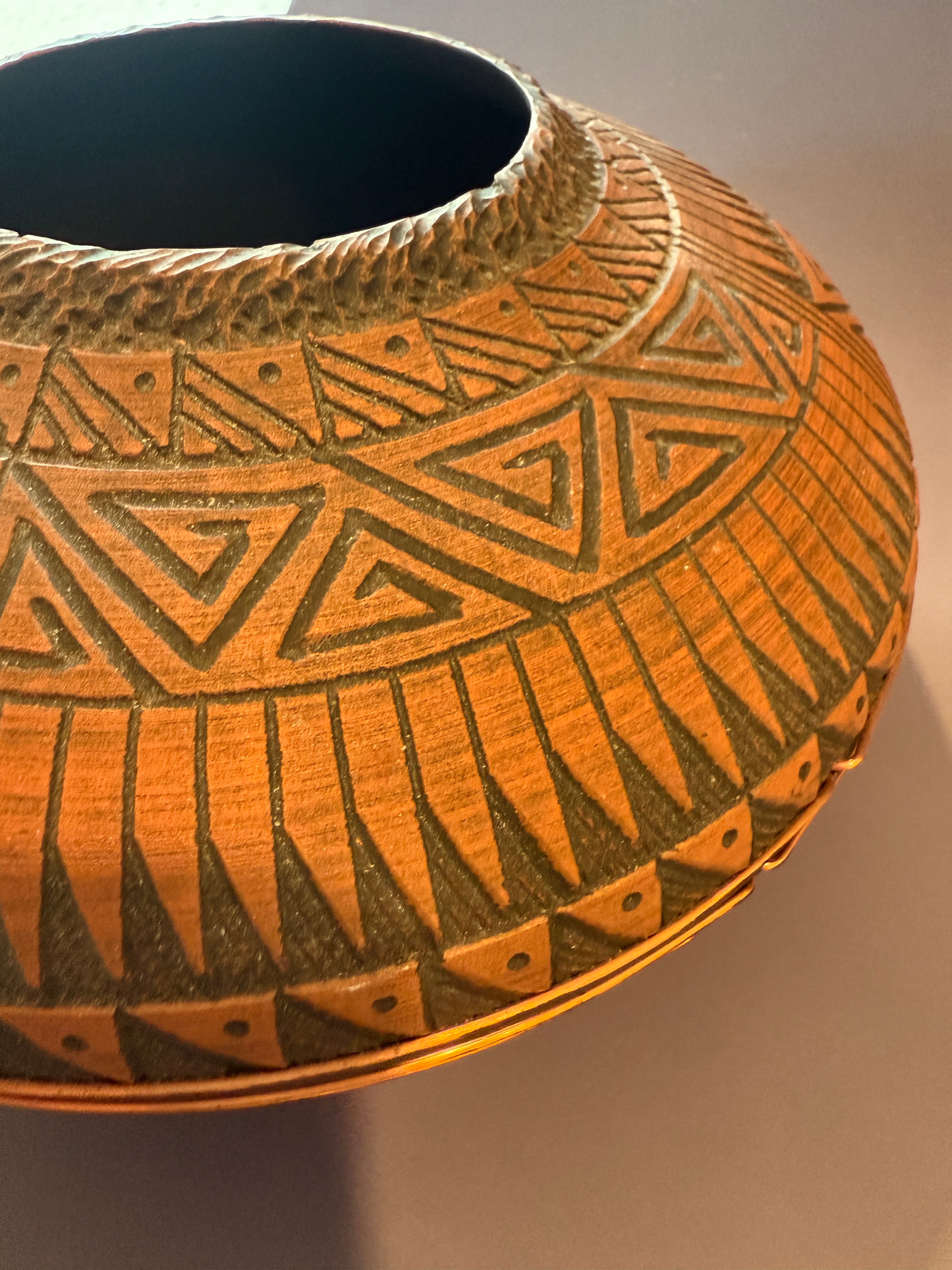 Navajo Pottery Vase Vintage Native American, Signed.