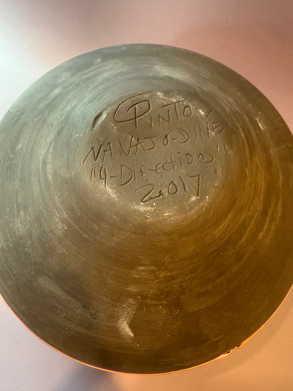Navajo Pottery Vase Vintage Native American, Signed.