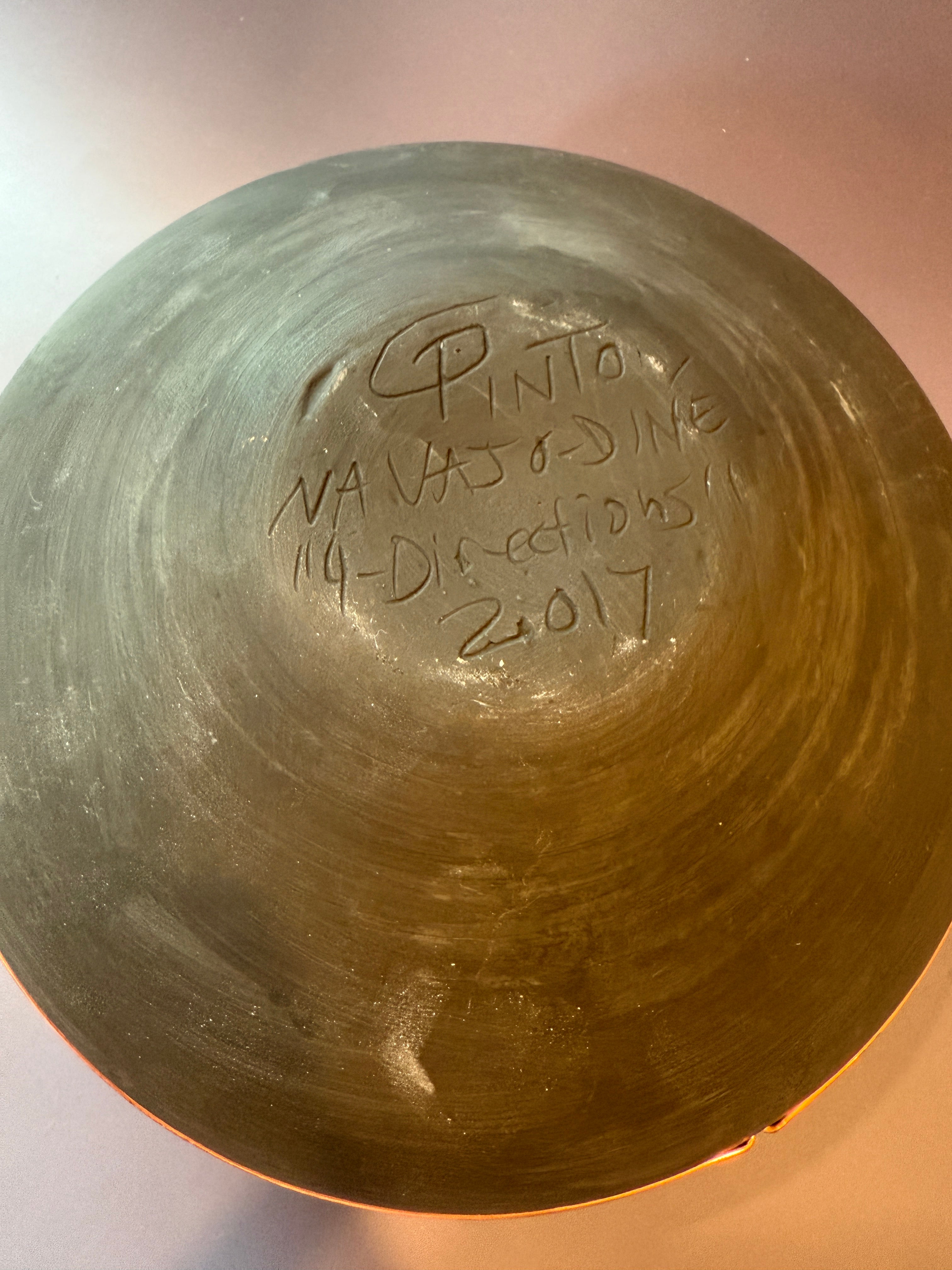 Navajo Pottery Vase Vintage Native American, Signed.