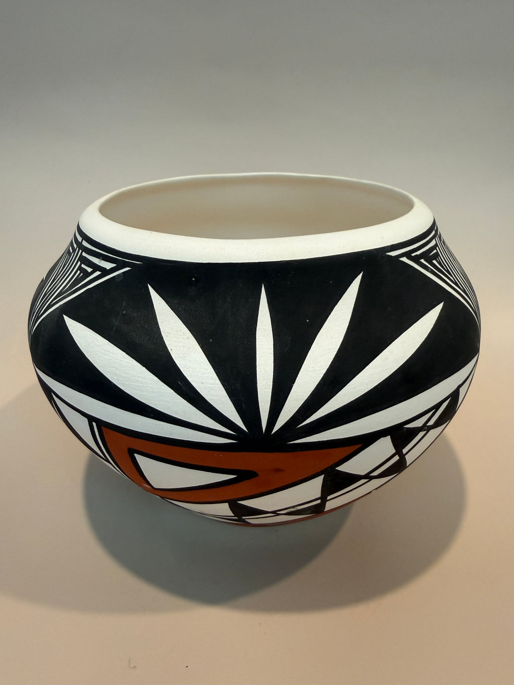 Acoma Pottery Bowl Signed.