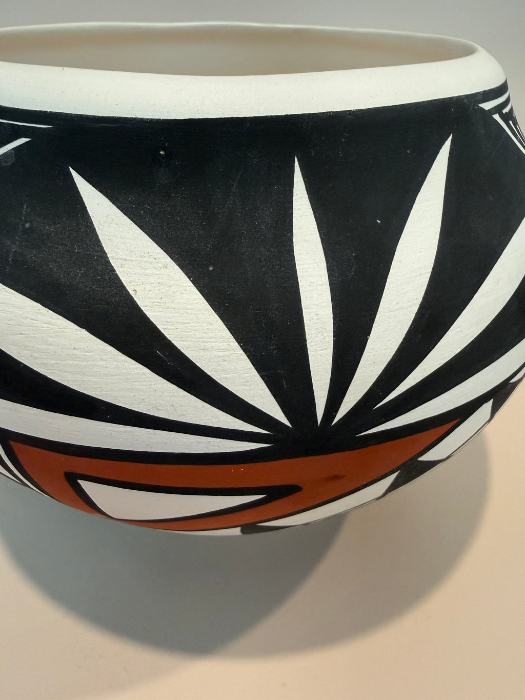 Acoma Pottery Bowl Signed.