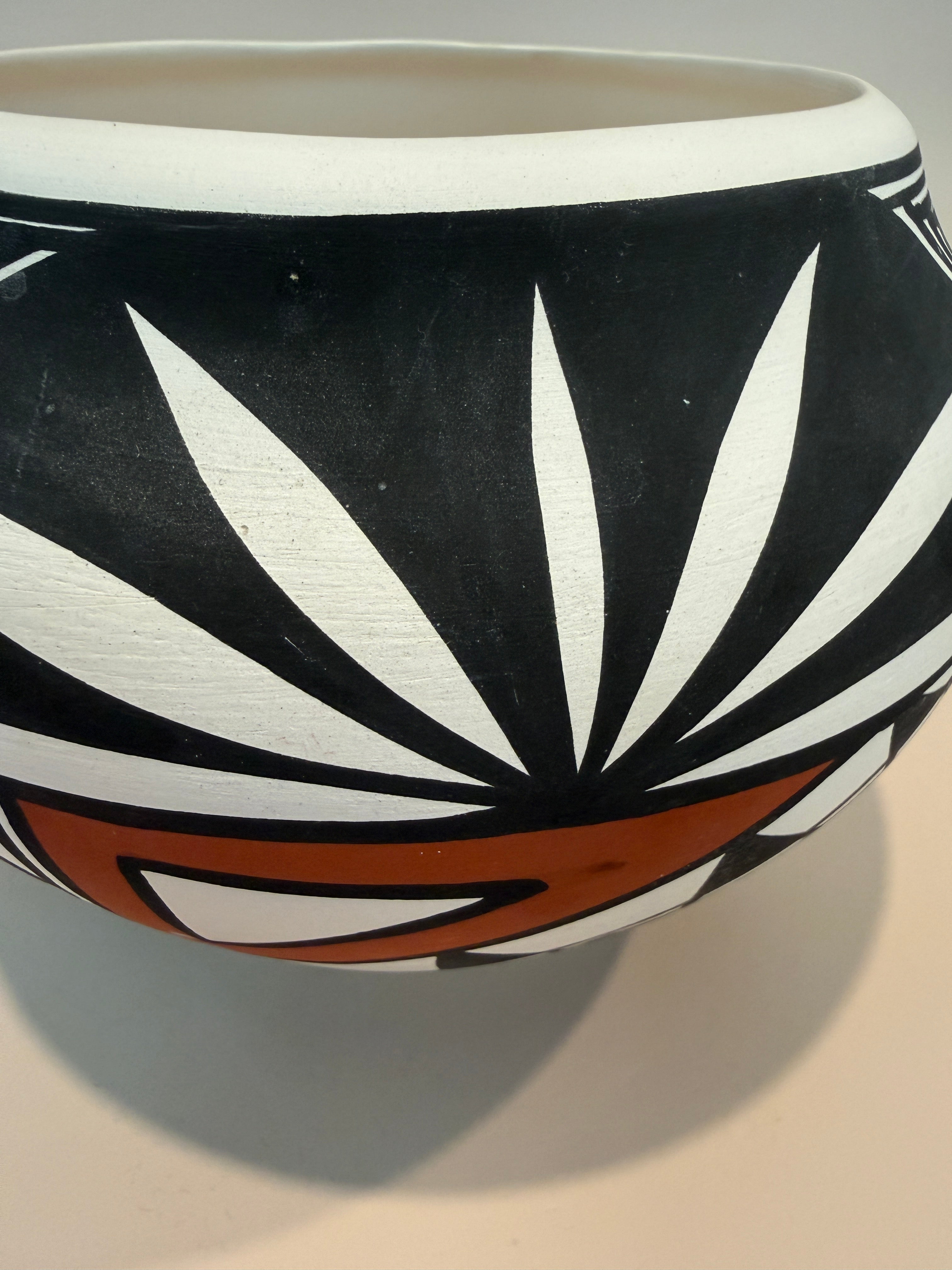 Acoma Pottery Bowl Signed.