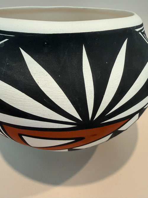 Acoma Pottery Bowl Signed.