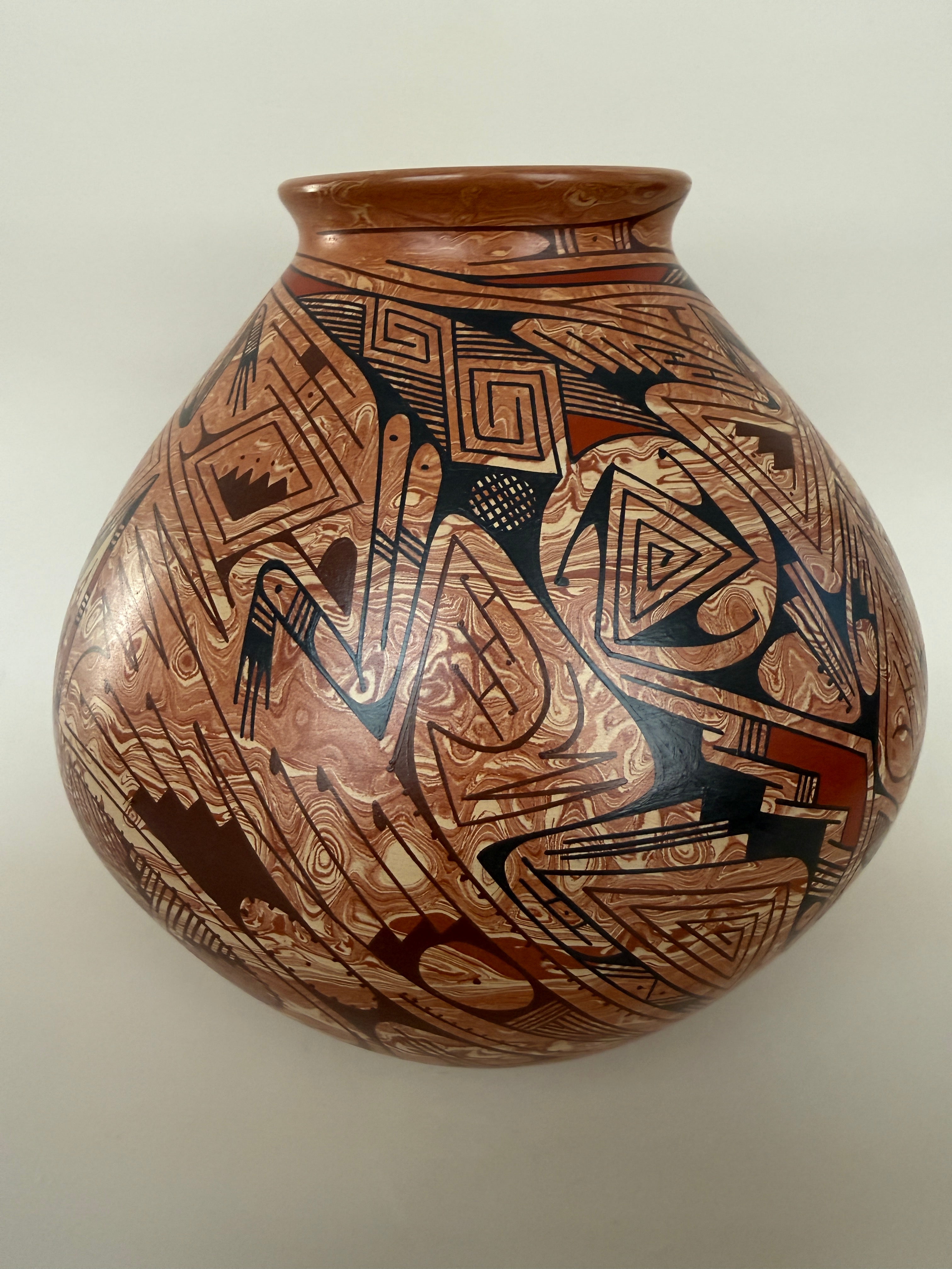 Vintage Mata Ortiz Ceramic Pot by Eduardo “Chevo” Ortiz.